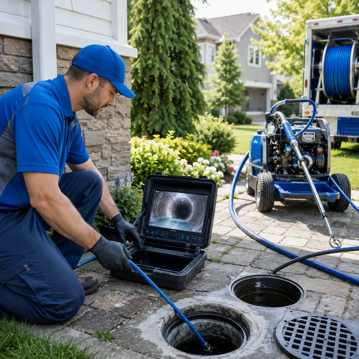 Outdoor drain cleaning professionals serving Wayne, ME